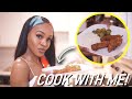 COOK WITH ME! Country Fried Buttermilk Chicken Tenders + Rice &amp; Brussel Sprouts