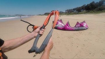 How to roll up your bar and lines (kitesurfing tutorial video)