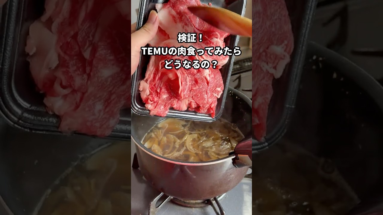 TEMUの肉食ってみたら…
