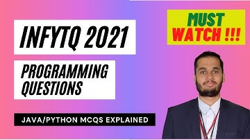 InfyTQ Preparation 2021| Infytq Programming Questions & Solution| Mission InfyTQ #infytq​