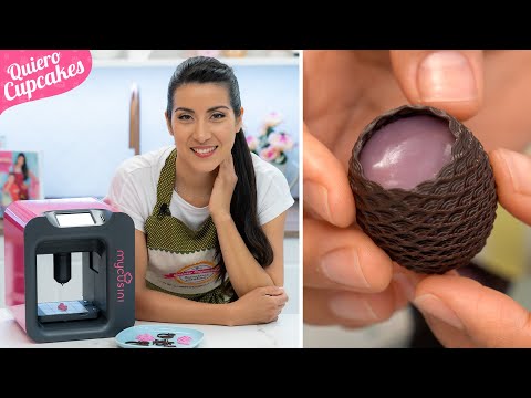 CMO HACER FIGURAS DE CHOCOLATE EN 3D    IMPRESORA MYCUSINI   QUIERO CUPCAKES