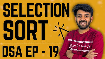 Selection Sort Algorithm | Data Structures & Algorithms | Ep-19 DSA Mastery | code io - Tamil