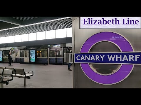 Elizabeth Line | Canary Wharf Station and Cross Rail Place Rooftop Garden | The Train Guy