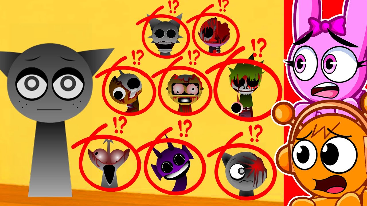 Sprunki Gray está buscando a todos los bebés Sprunkis Fase 3 Horror 😱