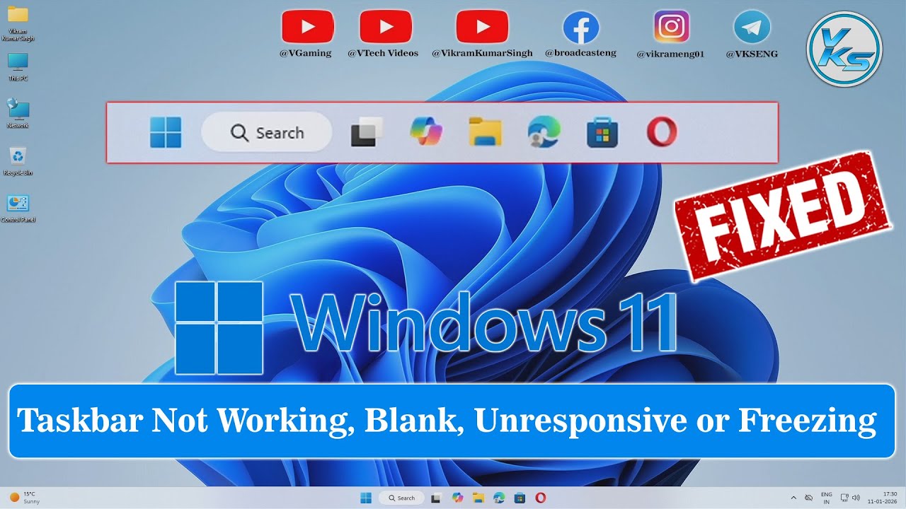 How To Fix Taskbar Not Working in Windows 11 | Blank, Unresponsive or ...