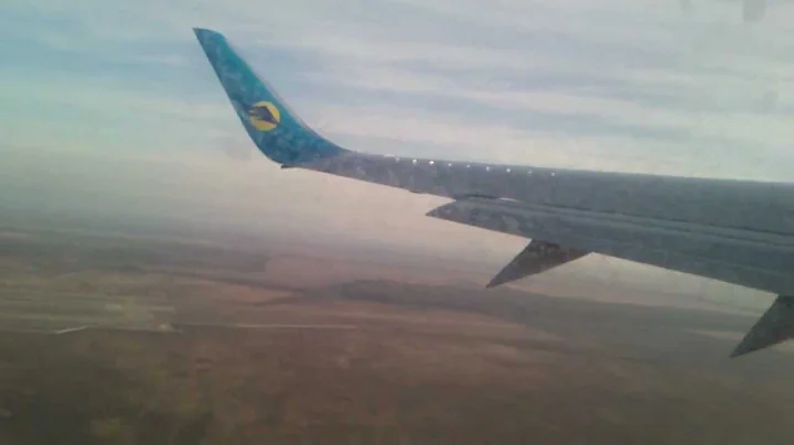 Take off from Boryspil  737-300