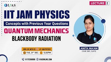 Black Body Radiation IIT JAM Physics PYQ discussion | Quantum Mechanics