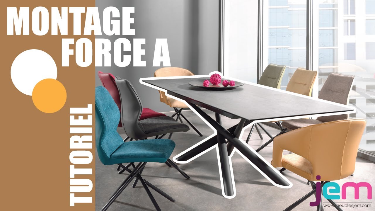 Table céramique extensible - Tutoriel Force A par Meubles JEM
