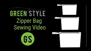 Greenstyle Zipper Bag Video @GreenstylePatterns