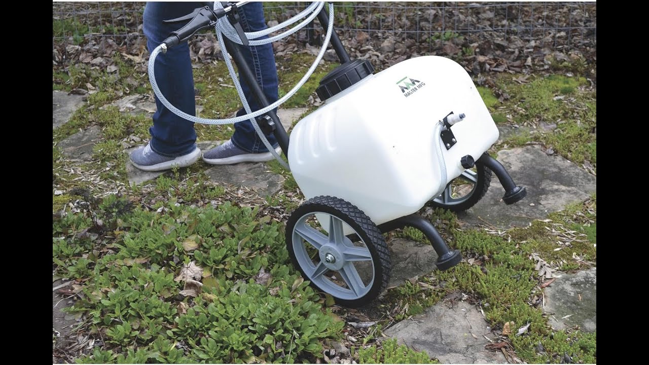 Master Gardener Rechargeable Cart Sprayer - 12 Volt is INSANE!