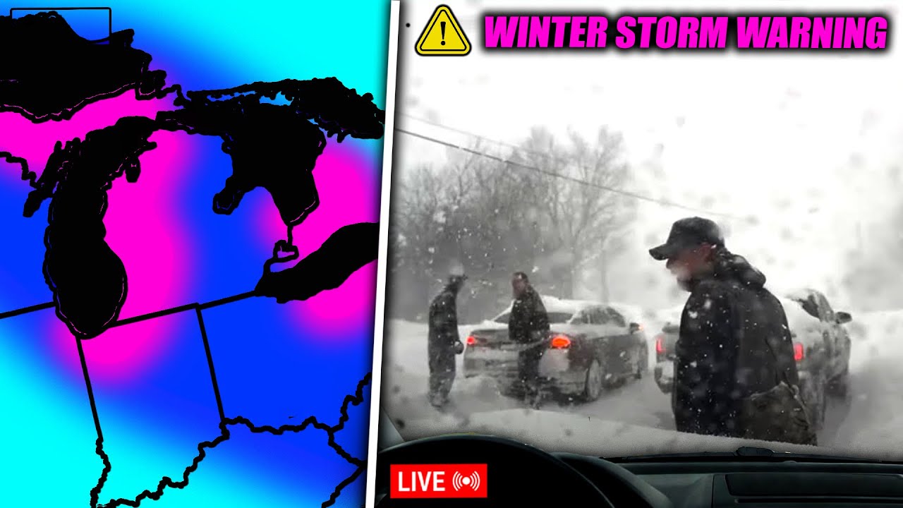 LIVE STORM CHASER - Lake Effect Snow Day 2 - YouTube
