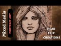 How To Create A Portrait Illustration With Just Pencils, Pens, and Chalk Pastels.
