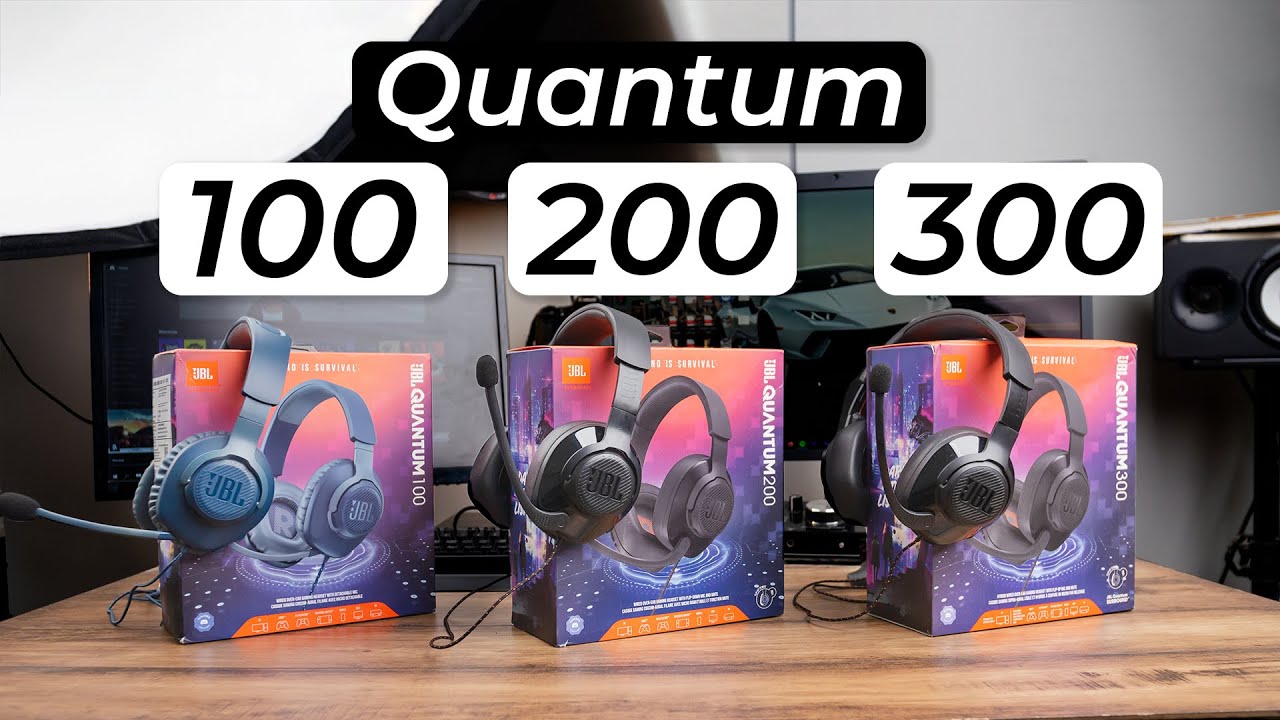JBL Quantum 100 vs 200 vs 300 - Gaming Headphones Comparison Review 