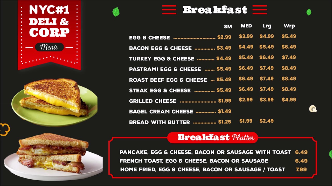 Digital Menu Board Templates by iMotionMedia.com