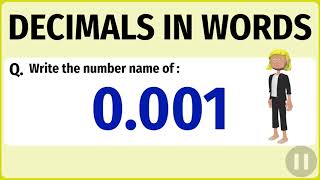 Learn | Decimals in Words | Conceptual Maths Grade 5 | Animated Content