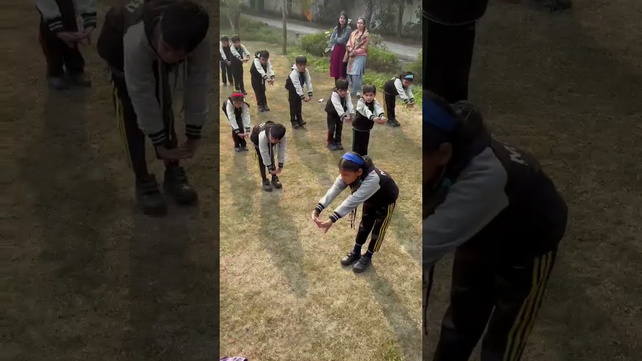 Exercise time 💪 with our little Champs 😀