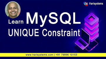 Unique key constraint in SQL | SQL Tutorial | sekharmetla | Harisystems