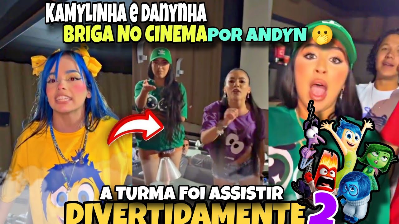 KAMYLINHA E DANYNHA BRIGA POR ANDYN DURANTE O FILME DIVERTIDAMENTE E AS NOVES EMOÇÕES ENTRA EM AÇÃO🫢