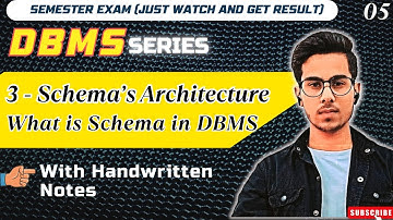 Three Schema Architecture in DBMS | With Handwritten Notes | Semester Exam | Code Hacker