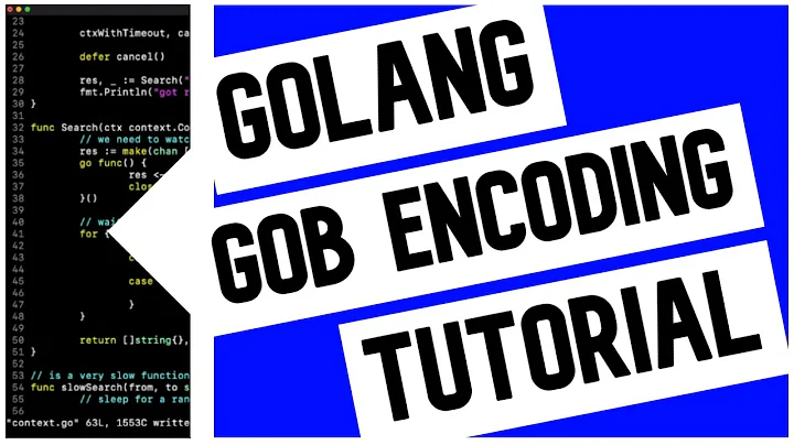 Go (Golang) GOB Encoding Tutorial