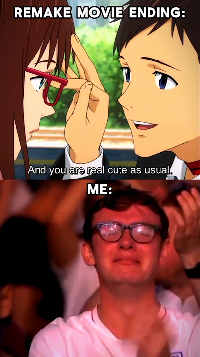 My reaction on evangelion endings....//#evangelion#shorts#shortsfeed