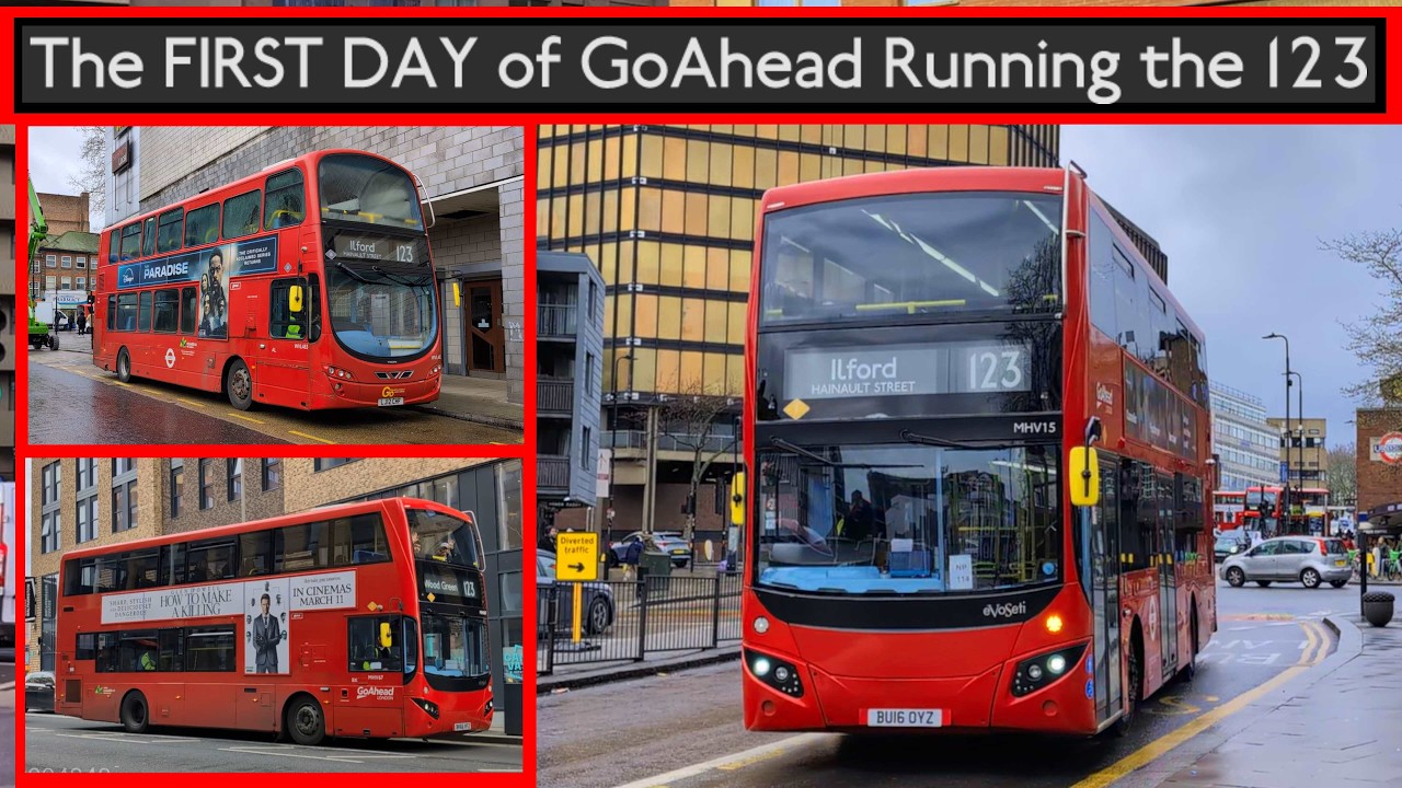 The FIRST DAY of Route 123 GoAhead Operation - Temporary Gemini 2s & MCV EvoSetis (Goodbye Arriva)