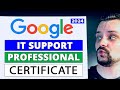 Google it support professional certificate review  2024 coursera review