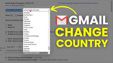 Change Country of Gmail Account - Google Account Country Settings