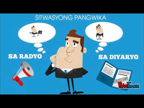 SITWASYONG PANGWIKA (Telebisyon, Radyo, Dyaryo, at Pelikula)