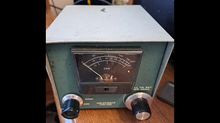 Demonstration of the Heathkit SWR meter HF HM-102.