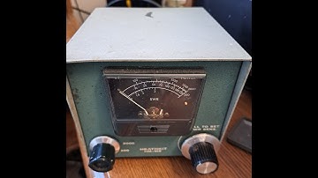 Demonstration of the Heathkit SWR meter HF HM-102.
