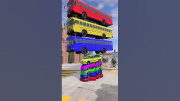 beamng car crash mixed colour crash game#2024