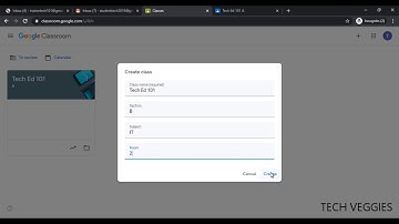 Google Classroom  Creating a Class with Multiple Sections | Tech Veggies
