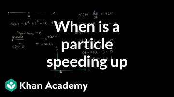 Motion problems: when a particle is speeding up | AP Calculus AB | Khan Academy