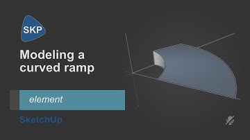 Modeling a curved ramp in SketchUp for Web (v2)