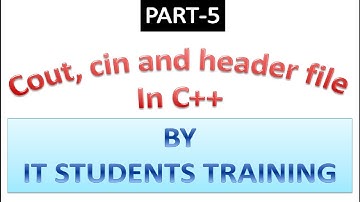 Cout, cin and header files in C++
