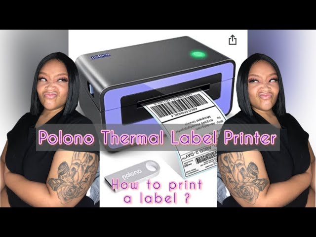 POLONO PL60 150mm/s 4x6 Thermal Shipping Label Printer