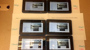 Different communication without and with network coding (Android Nexus 7s and IEEE802.11 (WiFi)