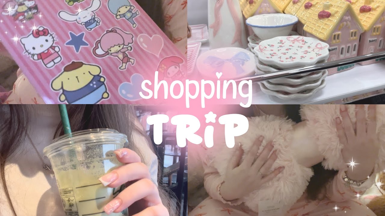 come shopping with me ୨୧ ‧₊˚ cute haul, sanrio finds, cozy vlog 🪽 - ribbonbrat