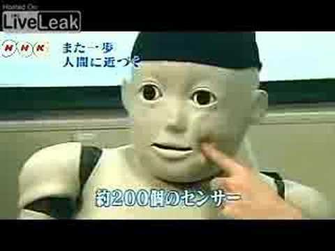 Most disturbing robot ever (Japanese child robot)