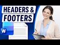 Microsoft Word Headers & Footers Tutorial for Beginners (Complete Guide)