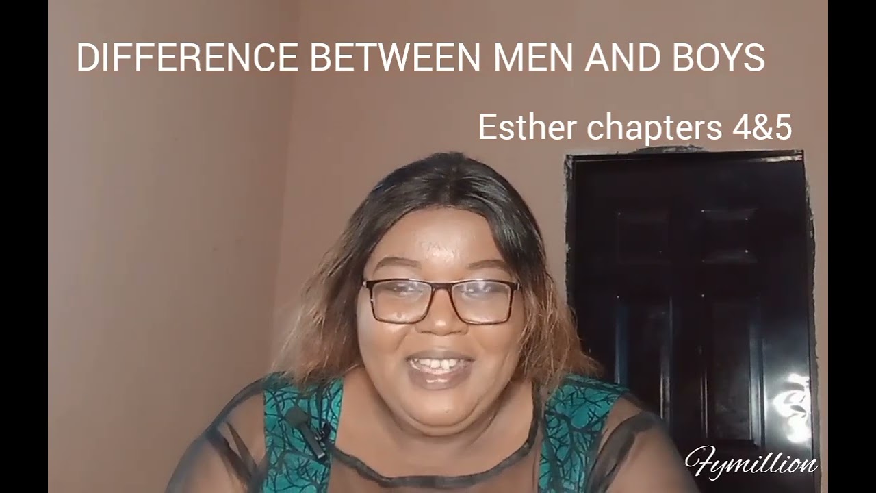 Difference between men and boys 