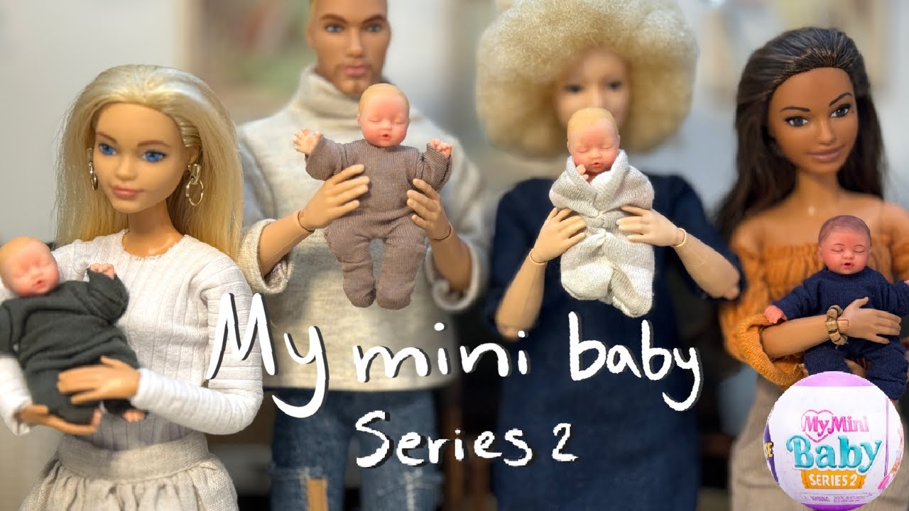 Barbie - NEW Zuru My Mini Baby Series 2 surprise ball Unboxing Aesthetic Ken & Barbie Role play