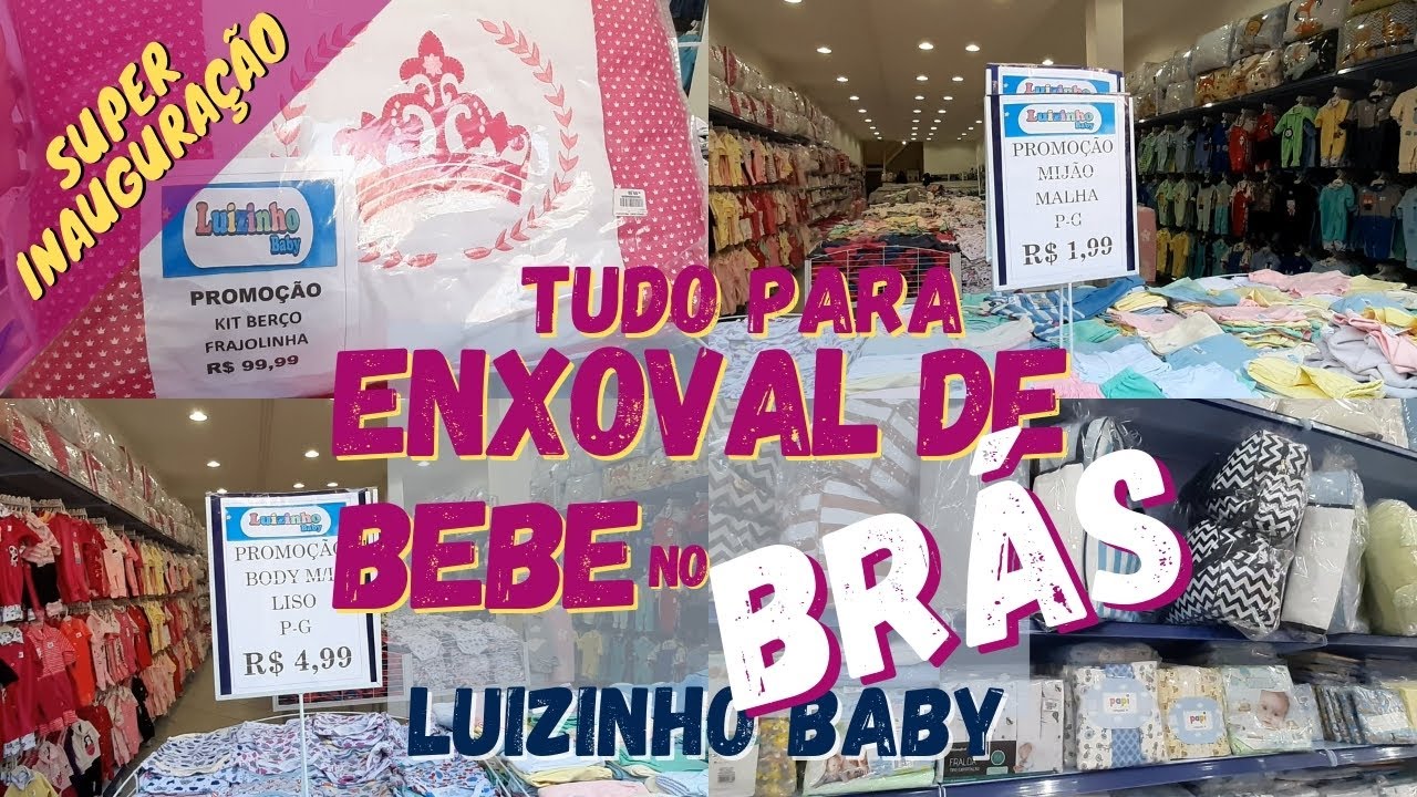 NOVA LOJA Luizinho Baby no BRÁS 2021 - Muitas PROMOÇÕES para completar o ENXOVAL DE BEBE