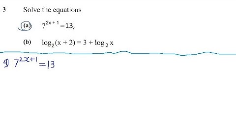 EXPONENTIAL AND LOGARITHMIC FUNCTIONS-2024 Additional mathematics external G12 ECZ exam Q3 P2