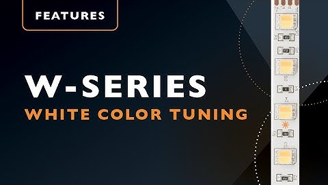 W-Series Dynamic Variable White Color Tuning Flexible LED Strip Light