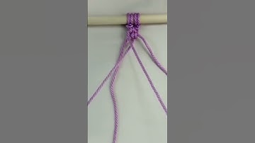 DIY Macrame Square Knot Tutorial #macrame #knot #squareknot #macrametutorial #macrameforbeginners