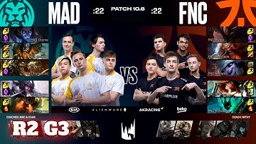 Fnatic vs Mad Lions - Game 3 | Round 2 PlayOffs S10 LEC Spring 2020 | FNC vs MAD G3