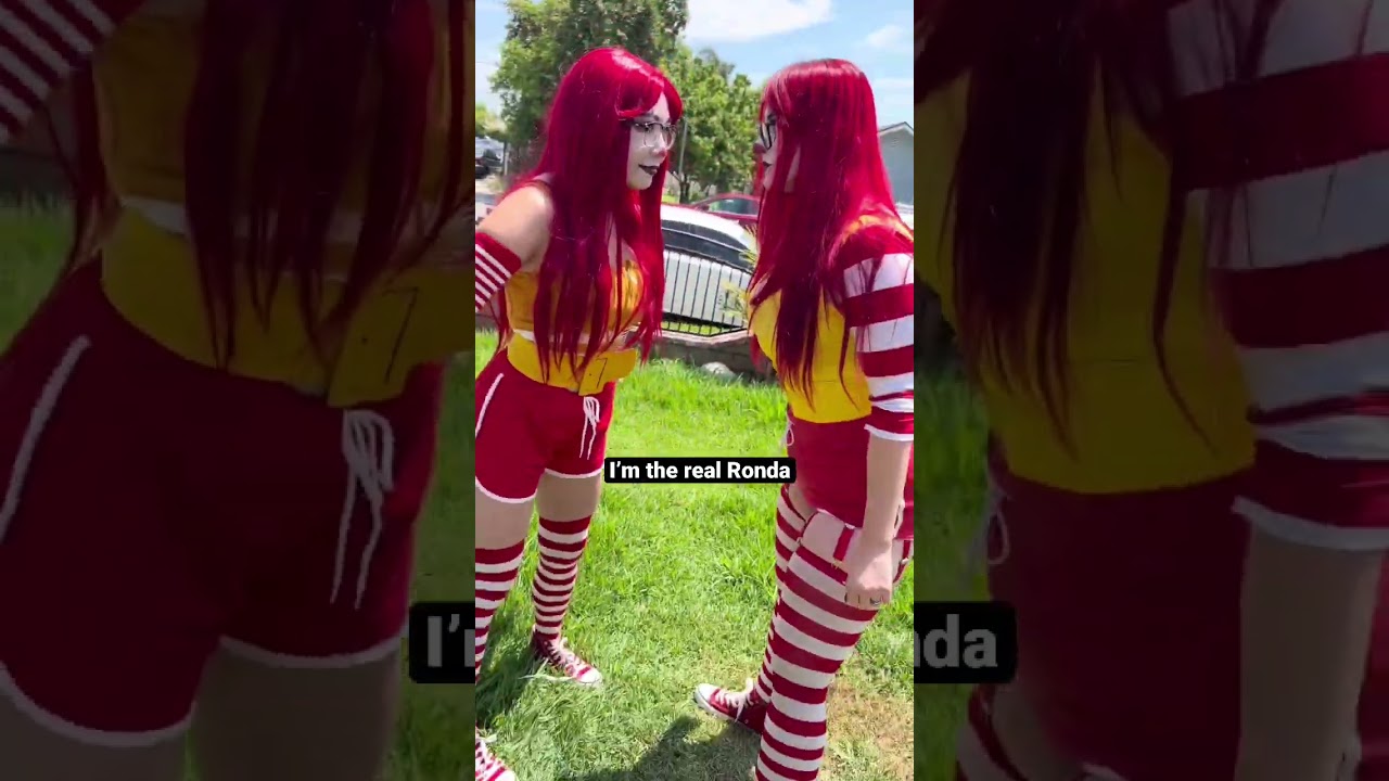 ⁣I’M THE REAL RONDA MCDONALD #ffcu #fastfoodhouse #mcdonalds #cosplay