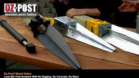 OZ-POST® WOOD POST ANCHORS